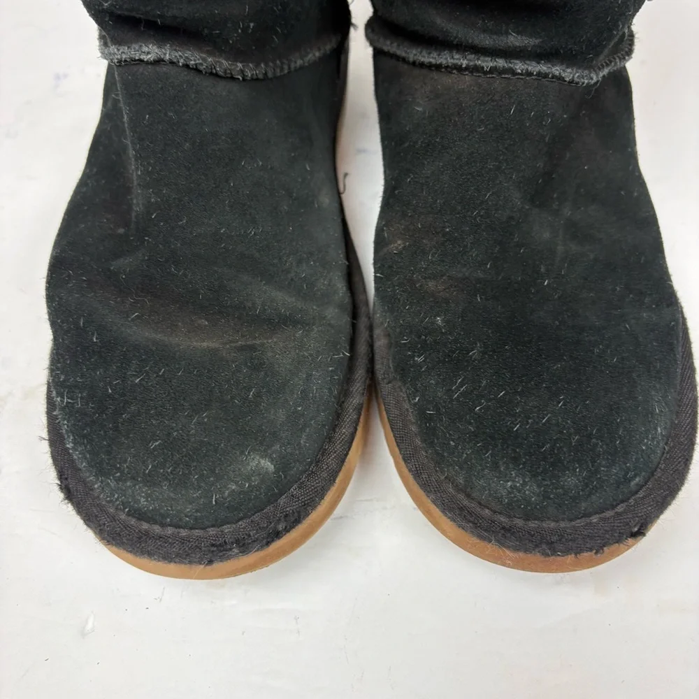 Koolaburra by Ugg Victoria Tall Winter Snow Boots Black Bows Women’s size 7